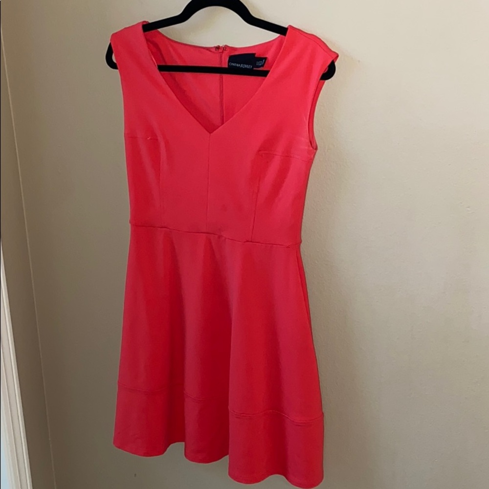 Coral Colored Classy Modest Dress